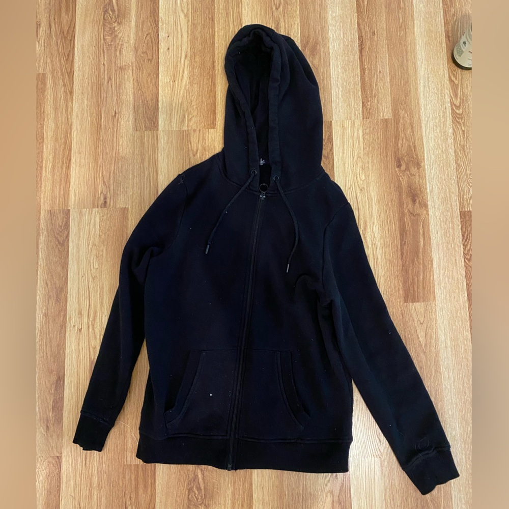 Black Zip Hoodie